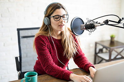 Woman Recording (C) Adobe stock. All rights reserved.