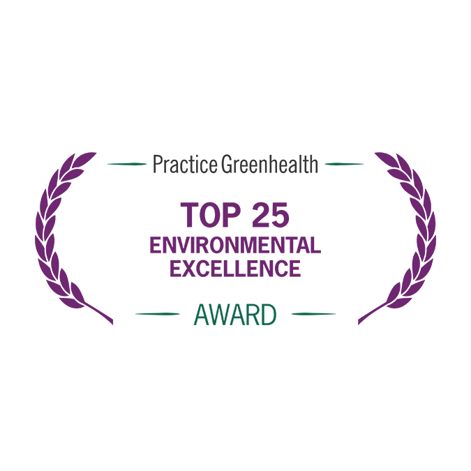 Practice Greenhealth Top 25 Environmental Excellence badge