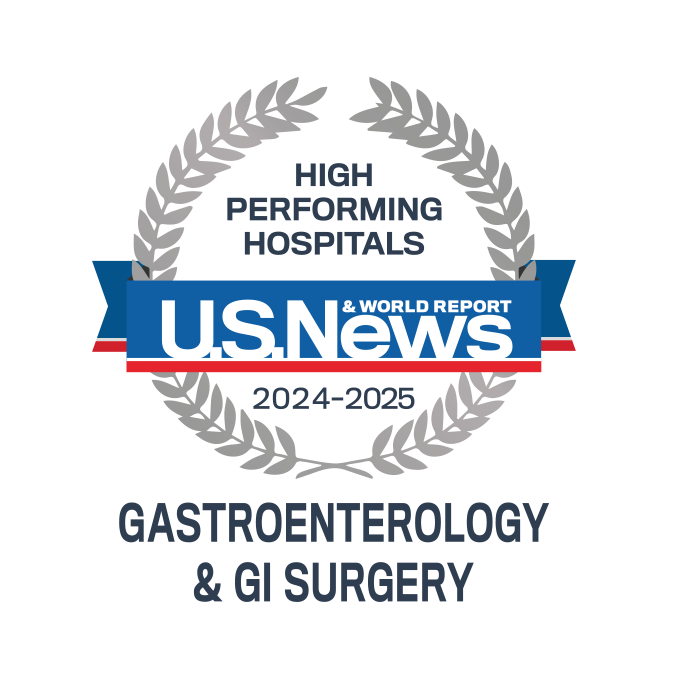 U.S. News & World Report - High Performing in Gastroenterology & GI Surgery