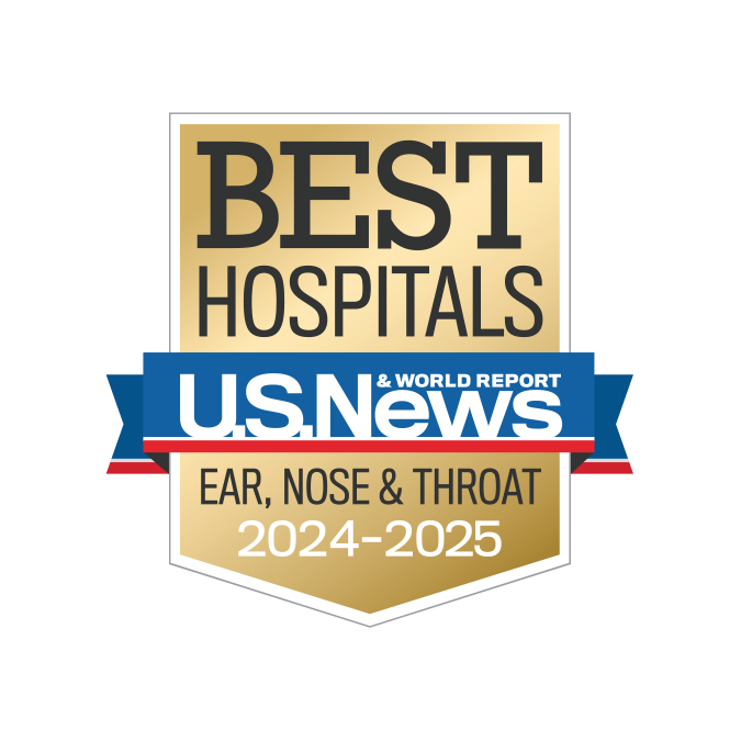 US News & World Report ear, nose, and throat badge