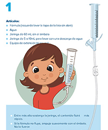 Patient families can access Spanish, Russian and English versions of the Gastrostomy Booklets online.