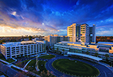  UC Davis Medical Center in the evening