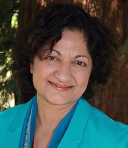 UC Davis professor Satya Dandekar pictured outside