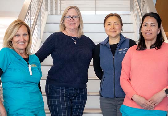 STEPS members Karen Brand, Michaela Nalamliang, Julie Kim and Theresa Murdock-Vlautin.