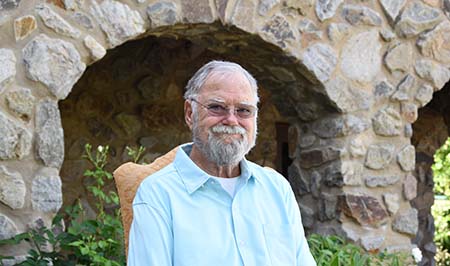 Donor Jim Anderson, outside his Sacramento home