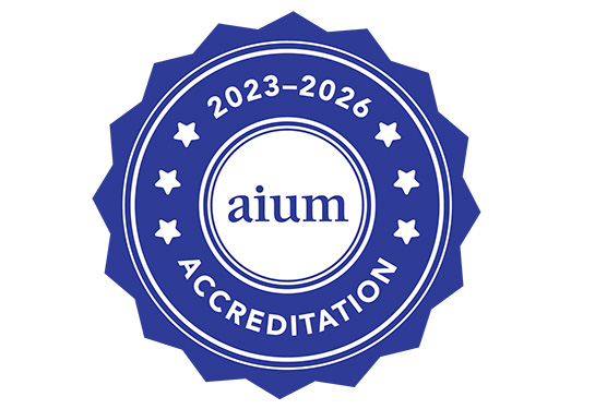 Badge for American Institute of Ultrasound in Medicine