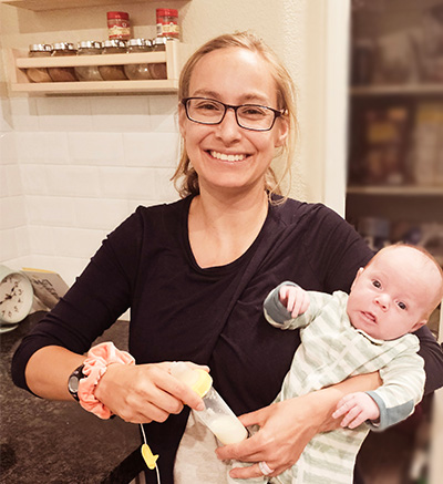 Stephanie and Vincent at home