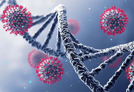 COVID strand of DNA