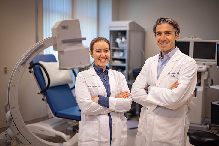 Drs. Cobb & Canvasser in clinic