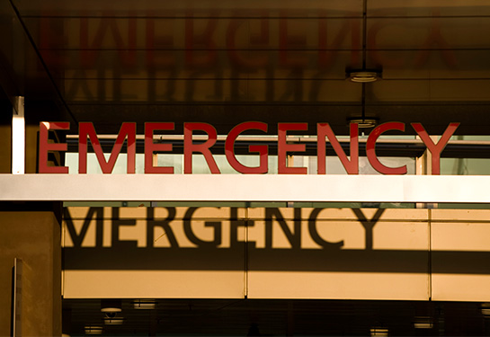 Emergency Department sign