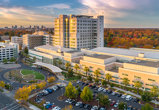 Panoramic view of the Medical Center exterior