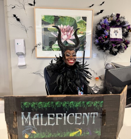 Tamica Foster dressed up as Maleficent from the Disney film