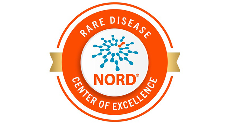 NORD Rare Disease Center of Excellence orange logo.