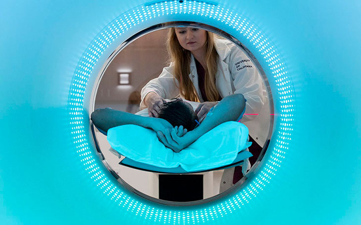 UC Davis Explorer total-body PET scanner in action