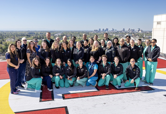 Trauma Dept gathers for a group photo