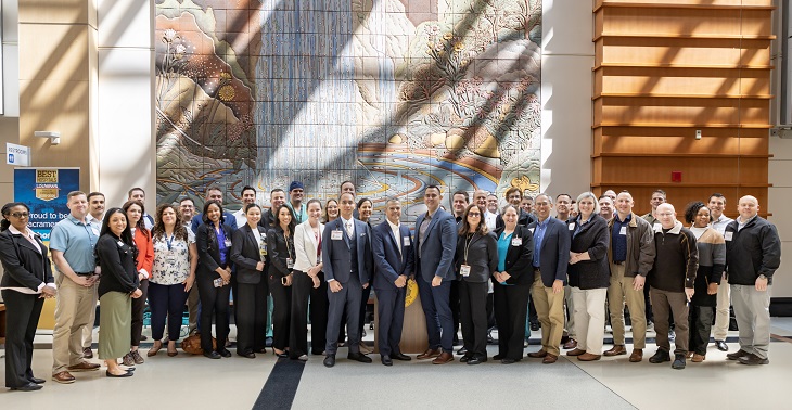 Air Force and UC Davis Health medical leaders and teams who are involved in the military-civilian partnership on medical readiness, trauma care and physician training