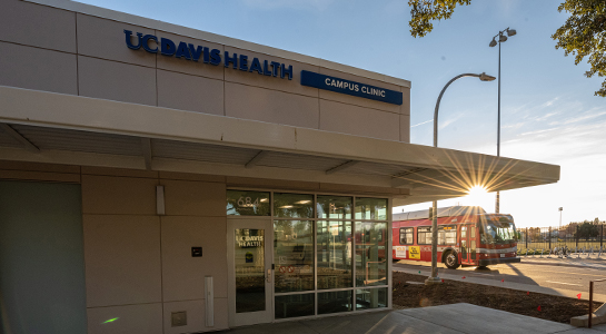 Exterior of UC Davis Health clinic in Davis, California