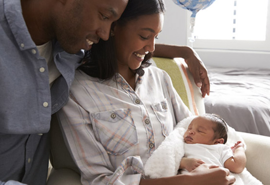 Family with a newborn