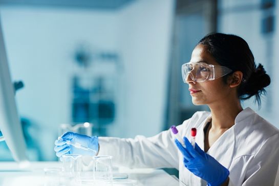 person working in a laboratory