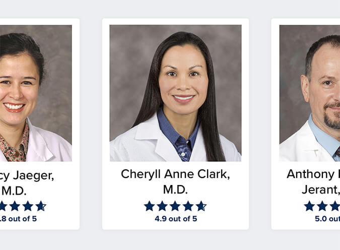 Pediatrician Cheryll Anne Clark with a rating of 4.9 out of 5 stars