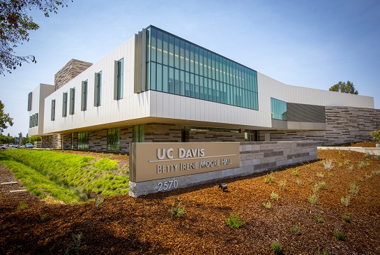 exterior of betty irene moore school of nursing building