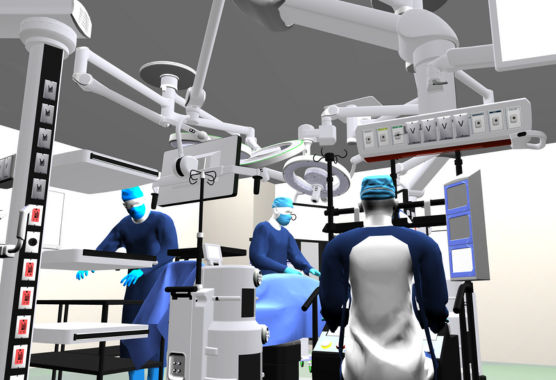 rendering of the new surgery waiting room