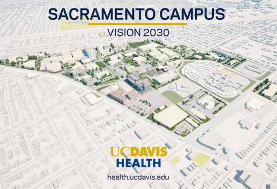 Animation of UC Davis Health campus growth