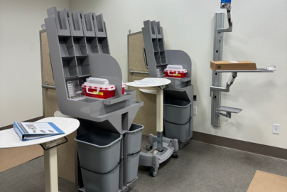 Photo of a chapparal blood draw system