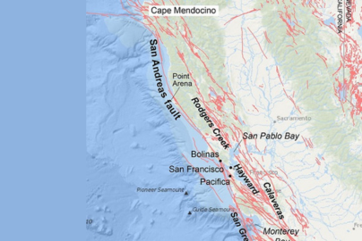 map of northern california fault lines