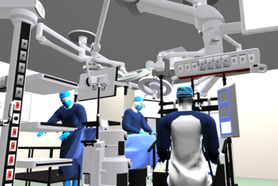 Rendering of the surgery waiting room