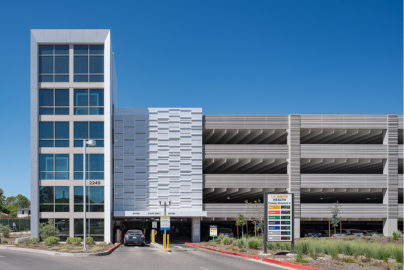 Photo of exterior of Parking Structure 4