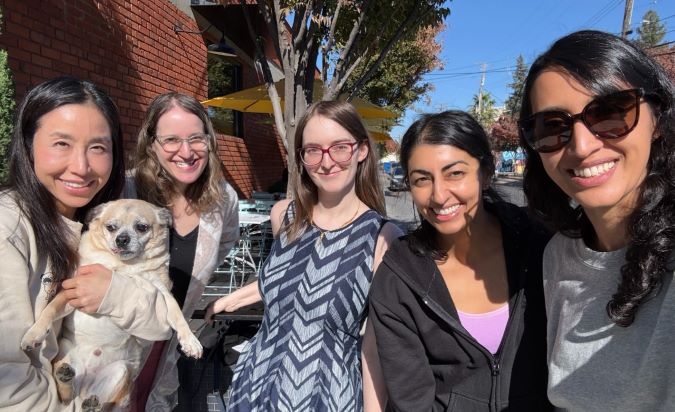 group of faculty out for brunch