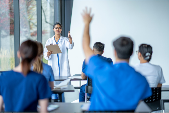 educators in a classroom