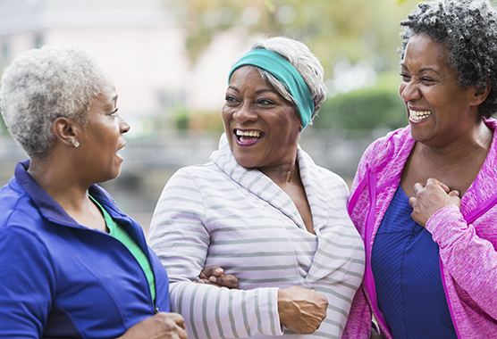 Care giver with older lady