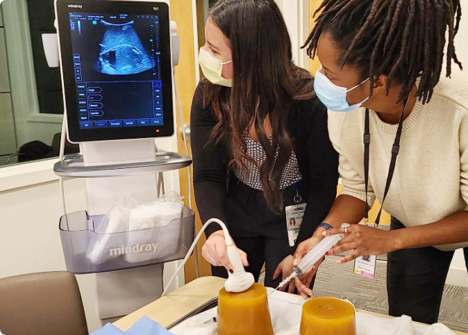 two residents in training