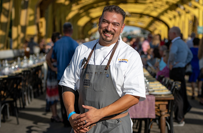 Executive chef Santana Diaz