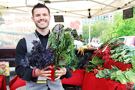 A photo of many kinds of fresh foods.