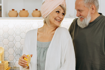 Couple in a kitchen
