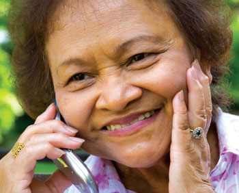 Stylized illustrated image of a man and doctor. 