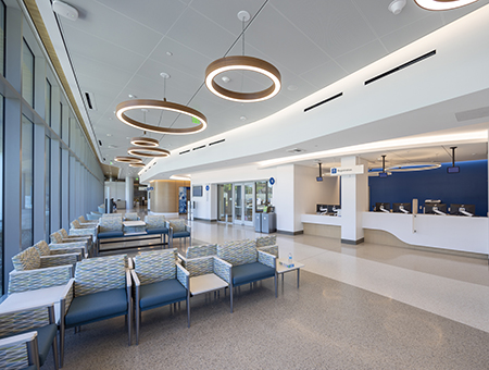 The registration area in the new 48X Complex