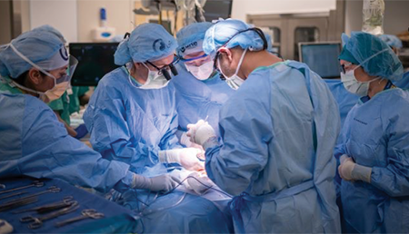 Surgeons in the operating room