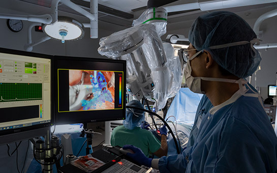 UC Davis Health cancer specialist in the operating room.