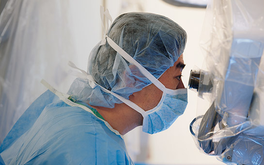 UC Davis Health neurosurgeon in the operating room.
