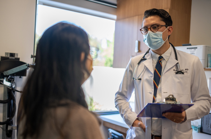 doctor with patient