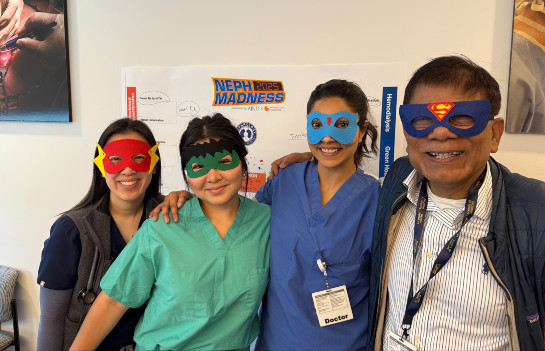 Fellows celebrating Neph Madness 2025