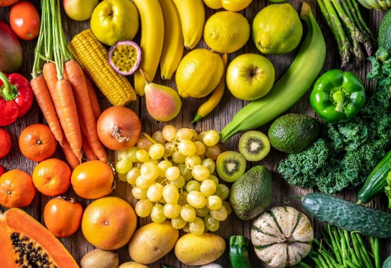 kidney healthy foods bunched together