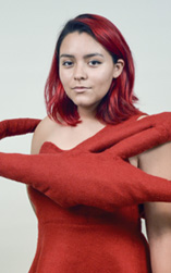 Designer and model: Adela Palominos.