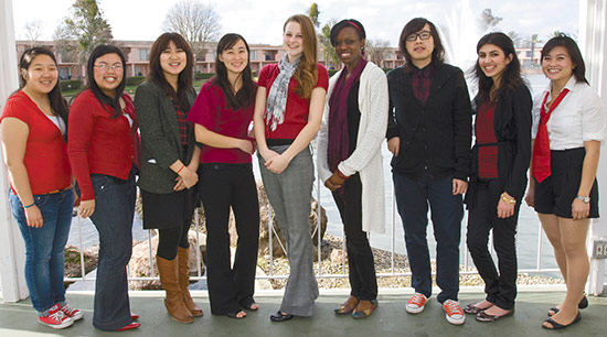 Designers L-R: Fiona Kim, Song Vu, Yer Lor, Candy Yang, Miquette Elliott, Raena Rice, Bruce Cheng, Frankees Samad & Victoria Tu.