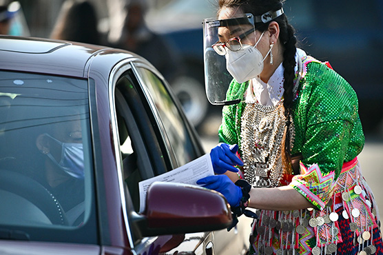 Student-run drive thru flu shot clinic serving the Hmong community