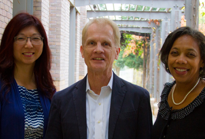 TJ, Peter and Faye before their talk on ADHD